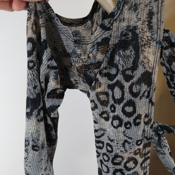 Sugar & Spice Leopard Print Cold Shoulder Dress - Picture 8 of 10